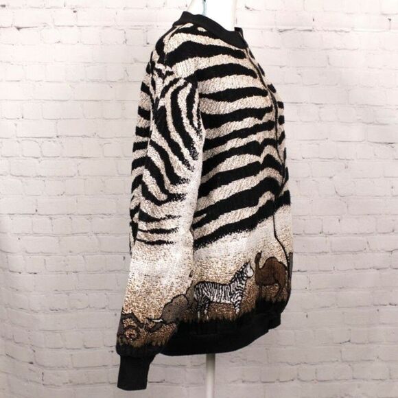 Sugar Street Weavers safari print sweater - Picture 3 of 12